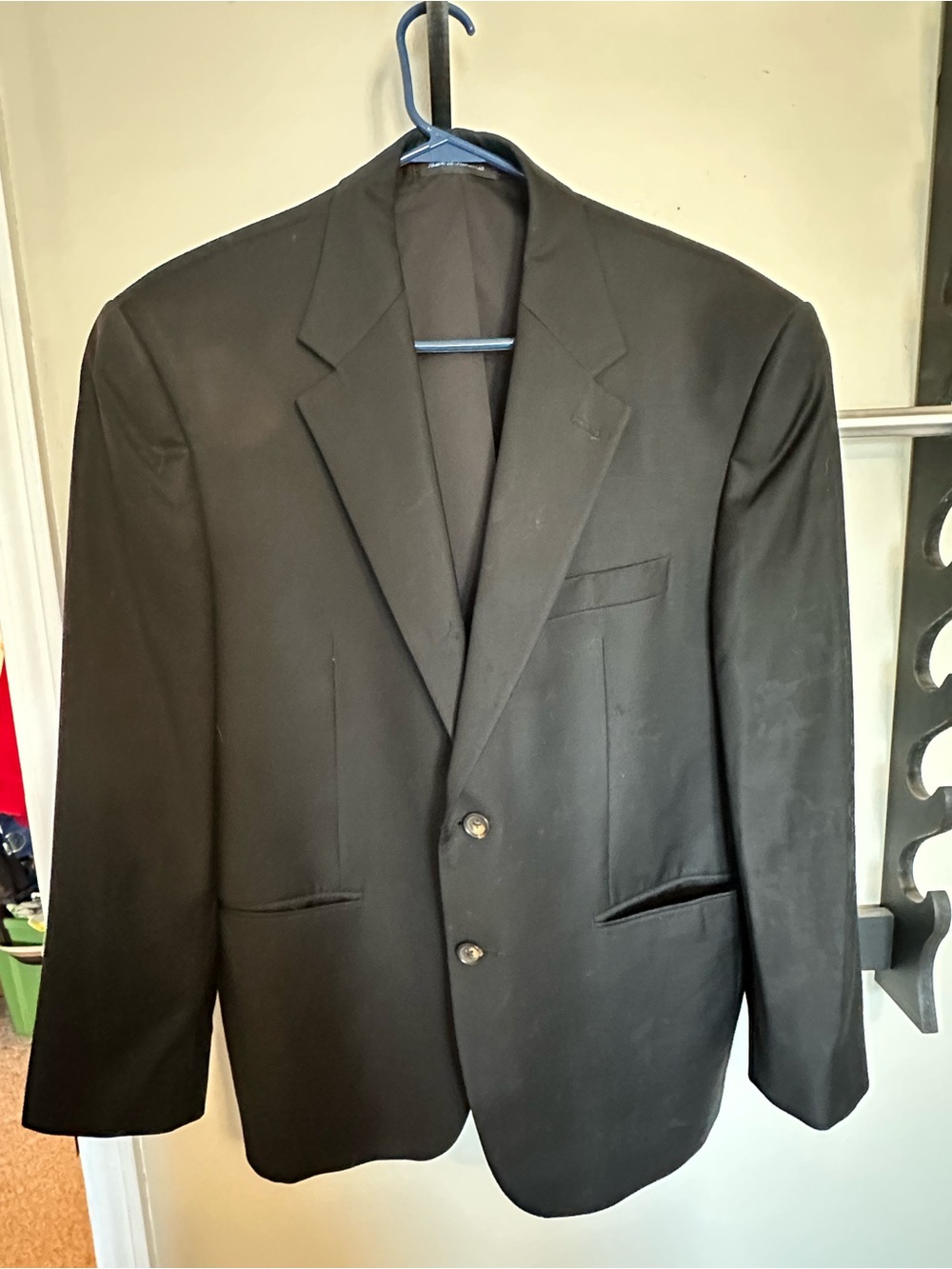 Ralph Lauren Classic Black Men's Two-Button Blazer/Suit Jacket 40S